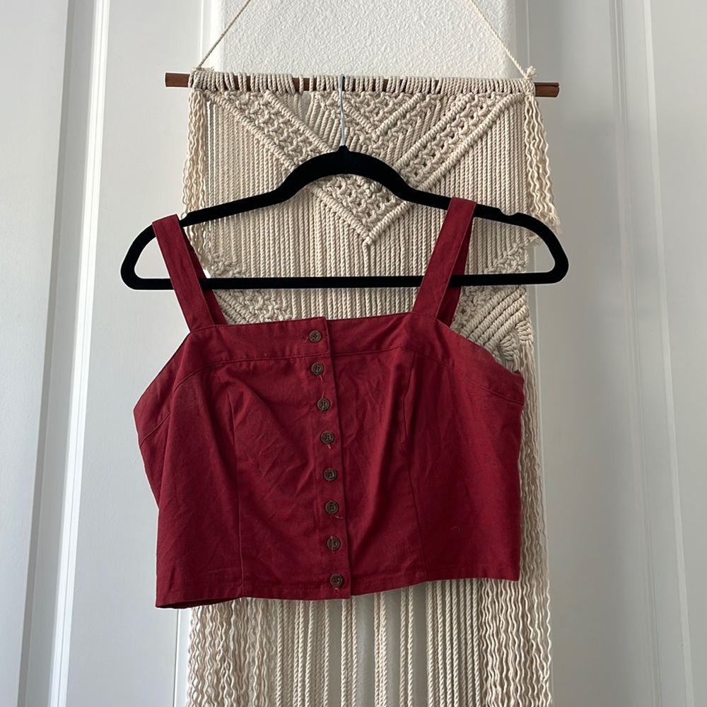 Red Crop Tank